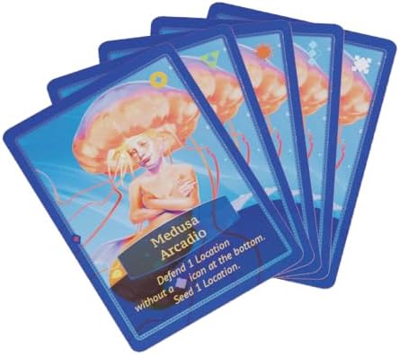 Arcane Wonders Aquatica Coral Reef Expansion Board Card Game - New Underwater Creatures Encounters - 1 to 5 Players Ages 14+ 60 Minutes - Enhance Your Aquatica Experience