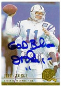 Sports Memorabilia Jeff George Autographed Football Card (Indianapolis Colts Atlanta Falcons) 1994 Fleer Ultra No.14