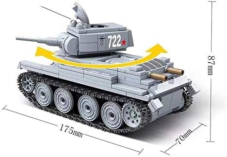 General Jim's Military Themed WW2 Building Blocks Tank Sets for World War 2 Brick Building Enthusiats (BT-7 Tank)
