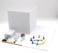 CNUAS Blank Board Game Kits Make Your Own Personality Games Creative DIY Board Game Set with Blank Board and Accessories for Adults Only Professional Adult Strategy Game