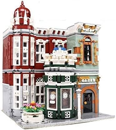 General Jim's Street View Vintage Antique Shop Modular City Building Block Set 3037 Pieces with Light Kit European Town Architecture Display Model Toys &amp Bricks | GJ ACS