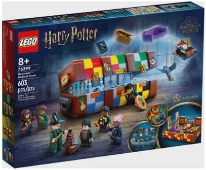 LEGO Harry Potter Hogwarts Magical Trunk Luggage Set Building Toy Idea for Kids Customizable Toy Girls &amp Boys with Movie Minifigures and House Colors 76399