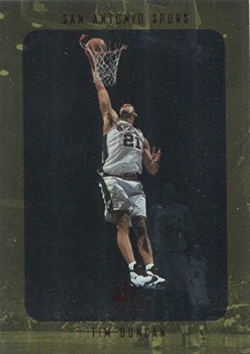 1997-98 Upper Deck SP Authentic - Tim Duncan - San Antonio Spurs NBA Basketball Rookie Card - RC Card #128