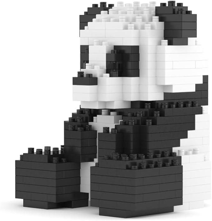 JEKCA Panda Mini 01S | Mini Animal Plastic Building Blocks | Age 14+