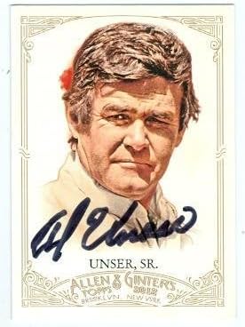 Autograph Warehouse 104627 Al Unser Sr. Autographed Trading Card Auto Racing Champion Nascar 2012 Topps Allen and Ginters No. 237