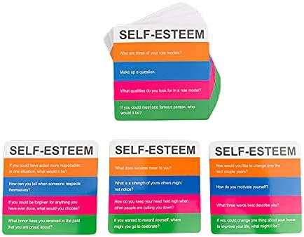 YEHUA! Open Spaces Totika Self Esteem Game with 48 Question Card Deck - A Game of Fun Skill and Communication