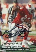 Sports Memorabilia Mario Bates Autographed Football Card (Arizona Cardinals) 2000 Fleer Ultra No.194