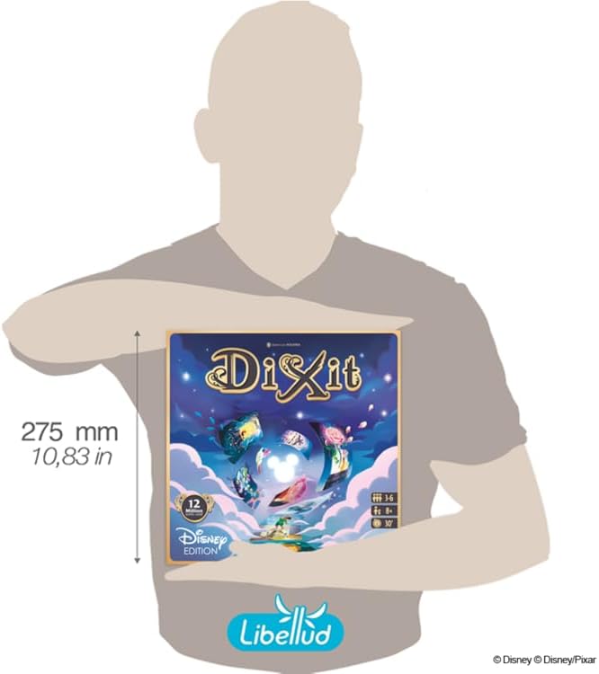 Asmodee Dixit Disney Edition Board Game - Immerse Yourself in a Magical Storytelling Adventure Fun Family Game for Kids &amp Adults Ages 8+ 3-6 Players 30 Minute Playtime