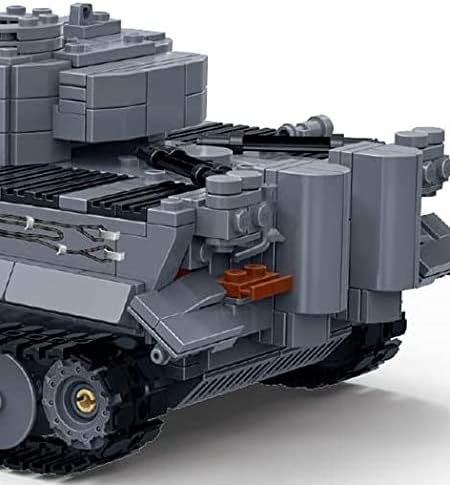 General Jim's Military Brick Building Set - WW2 German Army King Tiger Tank Building Blocks Model Set for Military World War 2 Military and Brick Building Enthusiastsforall Building Levels