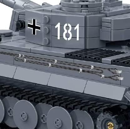 General Jim's Military Brick Building Set - WW2 German Army King Tiger Tank Building Blocks Model Set for Military World War 2 Military and Brick Building Enthusiastsforall Building Levels