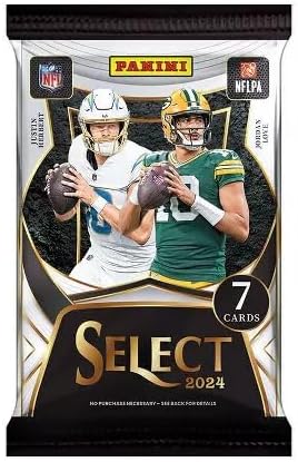 2024 Panini Select Football Mega Trading Card Box (Black &amp Green Prizm Shock Die Cuts)