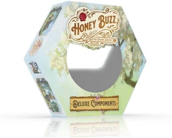 Honey Buzz Deluxe Component Pack – Premium Upgrade Kit for Honey Buzz Board Game | Enhanced Tokens Components &amp Table Presence (Ages 10+ 1–4 Players 45–90 Minutes)