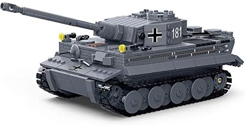 General Jim's Military Brick Building Set - WW2 German Army King Tiger Tank Building Blocks Model Set for Military World War 2 Military and Brick Building Enthusiastsforall Building Levels