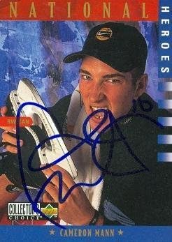 Sports Memorabilia Autograph Warehouse 67451 Cameron Mann Autographed Hockey Card Team Canada 1997 Upper Deck Cc No. 306