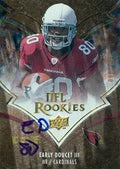 Sports Memorabilia Early Doucet Autographed Football Card (Arizona Cardinals) 2008 Upper Deck Icons No.131 Rookie