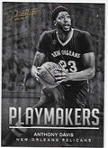 Anthony Davis 2016-17 Prestige Playmakers New Orleans Pelicans Insert Card #19