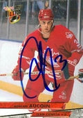 Sports Memorabilia Autograph Warehouse 67508 Adrian Aucoin Autographed Hockey Card Team Canada 1994 Fleer Ultra No. 458