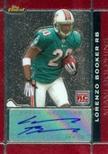 Sports Memorabilia Lorenzo Booker Autographed Football Card (Miami Dolphins) 2007 Topps Finest Rookie No.117