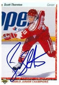 Autograph Warehouse 67441 Scott Thornton Autographed Hockey Card Team Canada 1991 Upper Deck No. 459