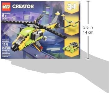 LEGO Creator 3in1 Helicopter Adventure 31092 Building Kit (114 Pieces)
