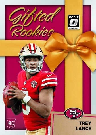 2021 Panini Donruss Optic Football Jumbo Cello Pack (Green Velocity Parallels!) - 12 Trading Cards per Pack