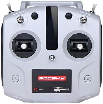 Helidirect Goosky E2 UH-1Y GPS 15+ Minutes Flight - Electric Brushless RC Helicopter 1:35 Scale with Carrying Case for Beginners &amp Adult (A8 Radio TX Only)