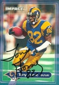 Tony Horne Autographed Football Card (St. Louis Rams) 2000 Skybox Impact No.95