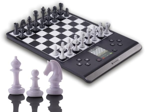 Millennium ChessGenius Pro M815 – Electronic Chess Computer with 2200 ELO Adaptive AI Skill Levels Color Display Built-in Trainer Magnetic Travel Design