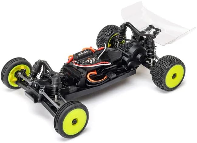 Helidirect Losi RC Car Micro-B 2WD Brushed Mini RC Buggy 1/24 Scale RTR Assemble Kit - Remote Control Car RC Cars Micro Racing RC Buggy 1/24 Scale (Silver - LOS00007T2)
