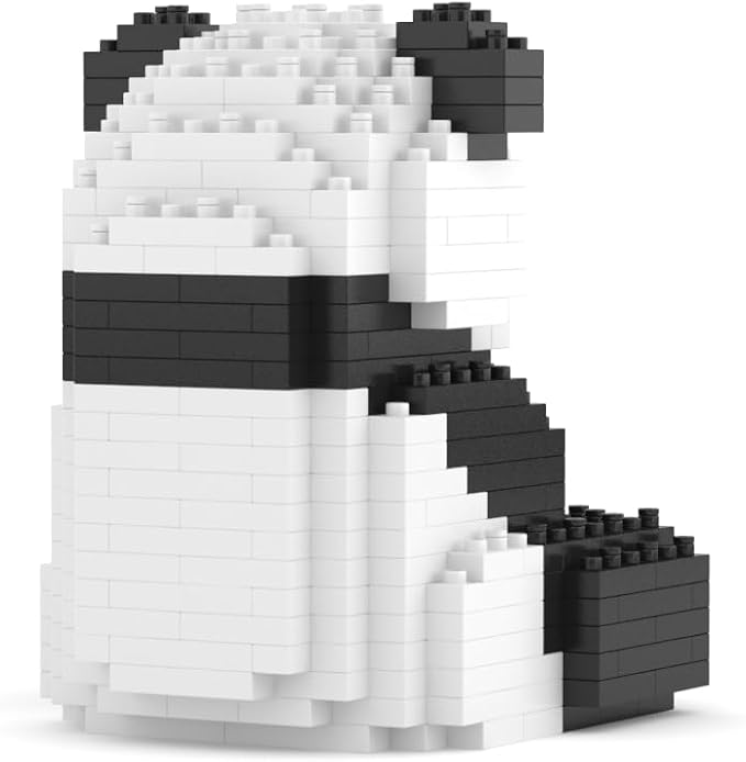 JEKCA Panda Mini 01S | Mini Animal Plastic Building Blocks | Age 14+