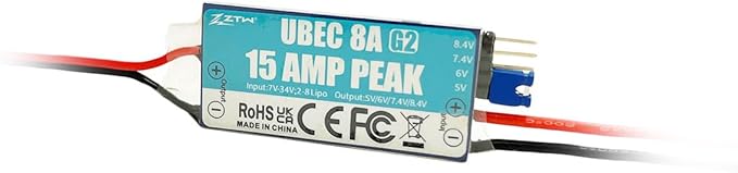 ZTW UBEC Current 15A Peak Continuous 8A 8.4V 6.0V 5.5V 5.0V Adjustable for The Rc Airplane Helicopter and OPTO ESC
