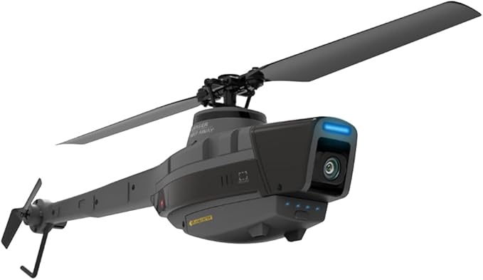 C128 Scout Drone with 1080P Camera Military Remote Control Helicopter for Adults 2.4G 4CH Aerial Vehicle Reconnaissance Take Off/Landing 6-Axis Gyro RC Aircraft Helicopter