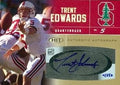 Sports Memorabilia Autograph Warehouse 62222 Trent Edwards Autographed Football Card Stanford 2007 Sage Hit Rookie No. A35