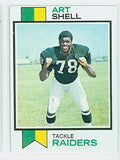 1973 Topps Football 77 Art Shell ROOKIE Oakland Raiders Excellent to Mint