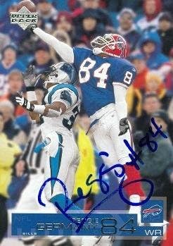 Reggie Germany Autographed Football Card (Buffalo Bills) 2002 Upper Deck No.22