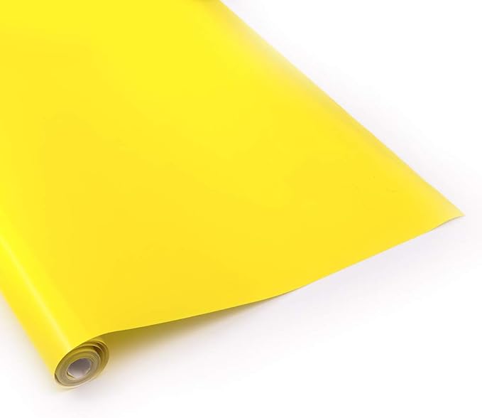 Viloga 5 Meters RC Plane Covering Film 60 x 500cm 1 Roll Yellow High Strength Heat Shrinkable Covering Film for Fix Wing RC Balsa Wood Airplane Model DIY (5 Meters Yellow)