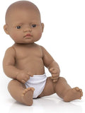 Miniland Doll 12 5/8'' Hispanic Boy (Polybag) - Made in Spain Anatomically Correct Quality Inclusion