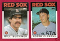 1986 Topps Red Sox Team Set of 29 Cards NM-MT