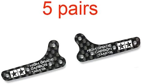 Parts &amp Accessories 5Pairs 95453/15490 1.5mm Carbon Side Stays Middle Wing for MA AR Chassis RC for Tamiya Mini 4WD Racing Car Model - (Color: Lettering)