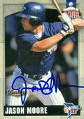 Sports Memorabilia Autograph Warehouse 89486 Jason Moore Autographed Baseball Card Minor League 2000 Team Best Rookie No. 59