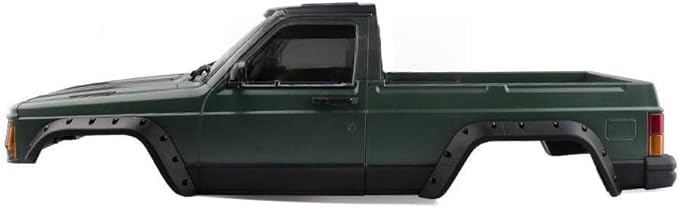 RC Car Hard Body Shell Kit313mm Wheelbase Cherokee Body Car Shell for 1/10 RC Crawler Axial SCX10 &amp SCX10 II 90046 90047 TRX4 Kit (Military Green Pickup A)