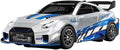 1/43 Scale Alloy RC Drift Car with Adjustable Gyroscope 2.4G 4WD 2 Driving Modes RC Racing Car with LED Lights Desk Racer Model for Hobbyist