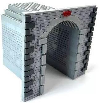 General Jim’s Railway Train Tunnel Building Blocks Set 478 Pieces L Scale Train Layout Accessory Compatible with Major Brands GJ-GTT
