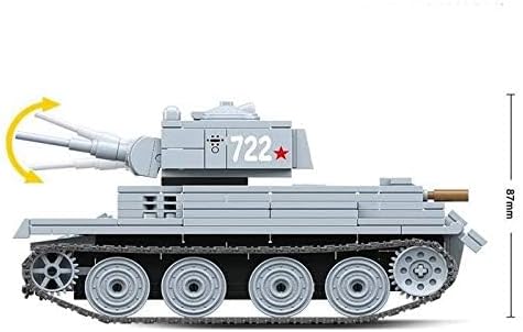 General Jim's Military Themed WW2 Building Blocks Tank Sets for World War 2 Brick Building Enthusiats (BT-7 Tank)