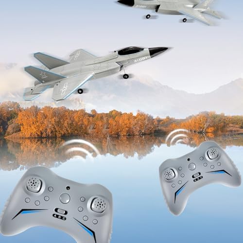 FX9631 RC Plane 2.4GHz 4CH Brushless Remote Control Airplane 3D 6G Mode Built in Six Axis Gyroscope Aerobatics Culvert Plane Simulated Stealth Fighter Toy Gift for Teens Adults
