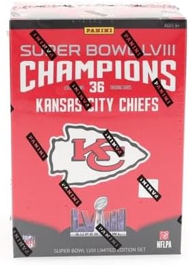 2024 Kansas City Chiefs Super Bowl LVIII 58 Champions Panini Limited Edition Trading Card Set (36 Cards)