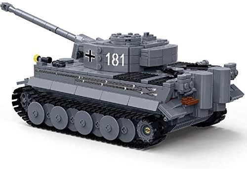 General Jim's Military Brick Building Set - WW2 German Army King Tiger Tank Building Blocks Model Set for Military World War 2 Military and Brick Building Enthusiastsforall Building Levels