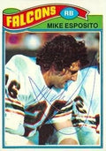 Sports Memorabilia Mike Esposito Autographed Football Card (Atlanta Falcons) 1977 Topps No.294
