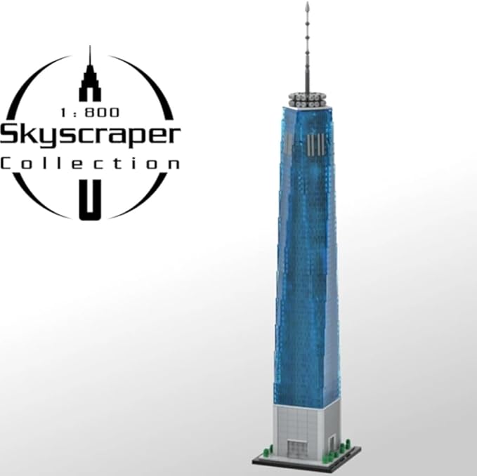 World Trade Center 1:800 Architecture Building Set Landmark Bricks Model Display Toy and STEM Educational Toy for Adults &amp Teens(3153PCS)