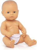 Miniland Realistic Baby Doll with Anatomically Correct Features Reborn Baby Dolls Cute Scented Body with Vanilla Perfume Comes in Polybag 12 5/8 inches Tall | Caucasian Girl